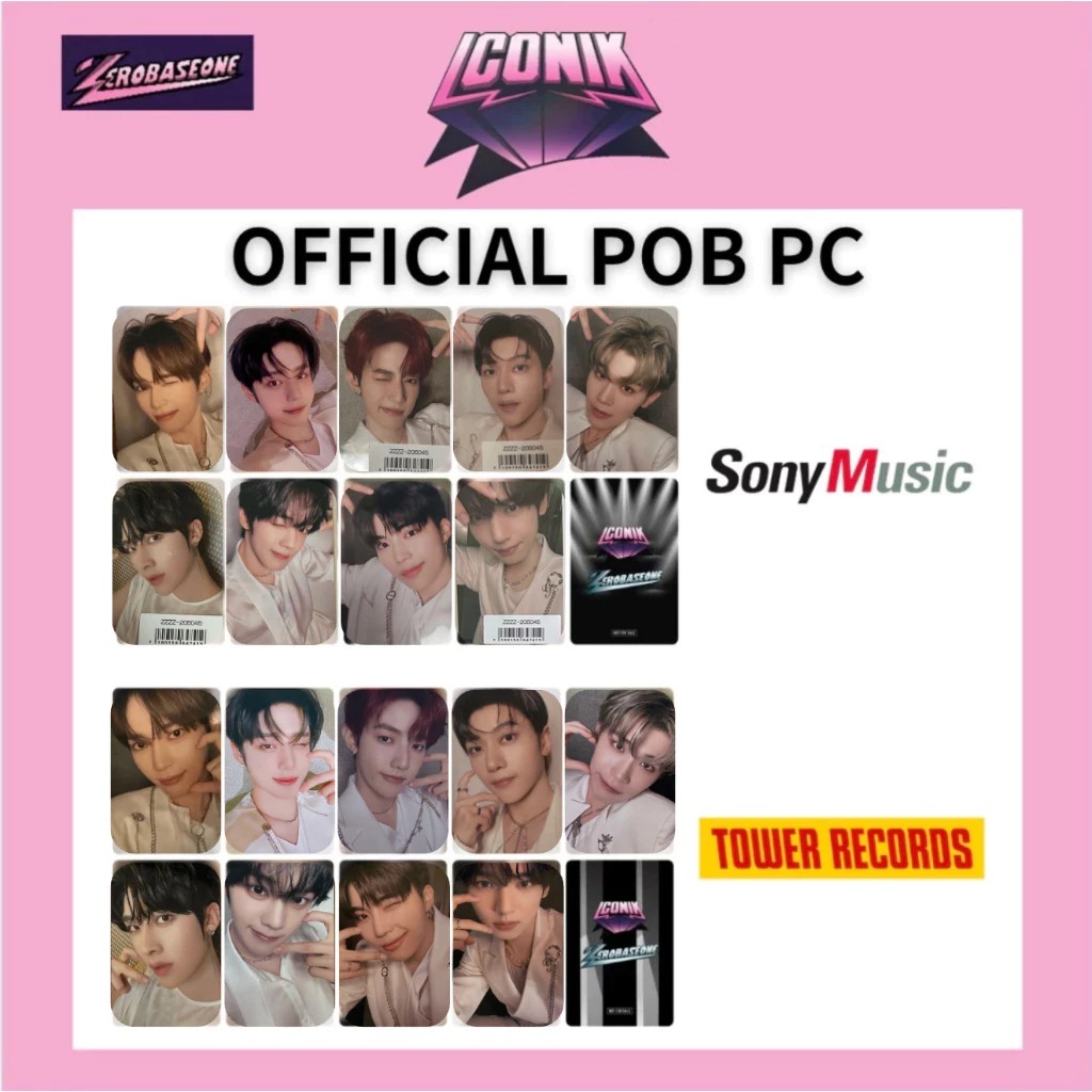 ZB1 ZEROBASEONE Japan Special EP ICONIK JAPAN STORE BENEFIT TOWER RECORD SONY MUSIC PHOTO CARDOFFICI