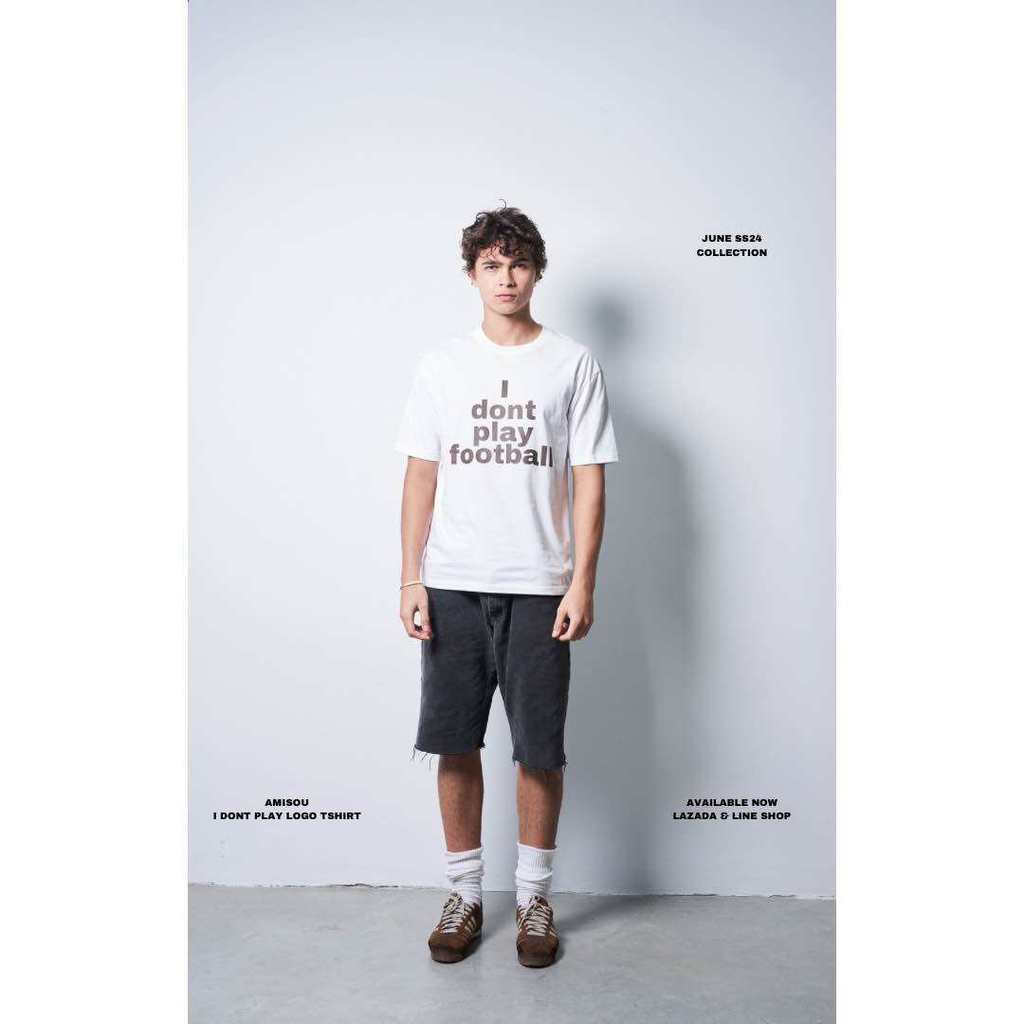 AMISOU I DONT PLAY FOOTBALL 24 OVERSIZE T SHIRT