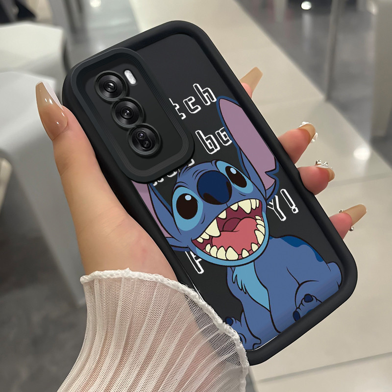 เคสสำหรับ OPPO Reno 12 5G เคสโทรศัพท์เย็บสามสีซิลิโคนกันกระแทก