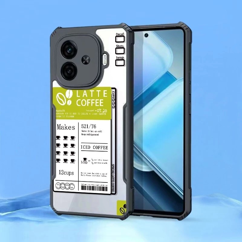 CASE CLEAR MOTIF FUSION SHOCKPROOF สําหรับ INFINIX 4 5 6+ 7 8 9 9 HD 10 PLUS HD ZERO 8 ZERO 20 ZERO 