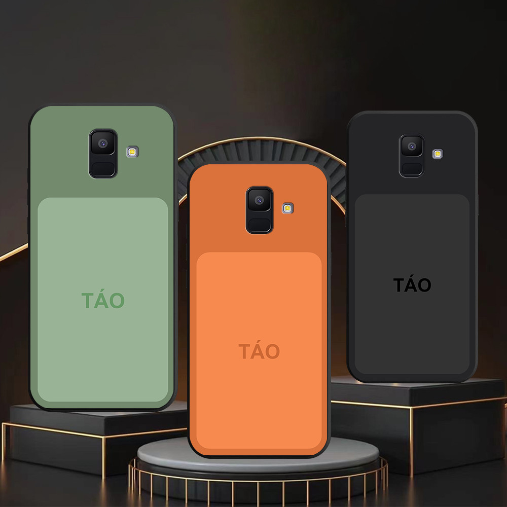 เคส Samsung A6 2018 / A6 Plus พิมพ์ลายสี apple