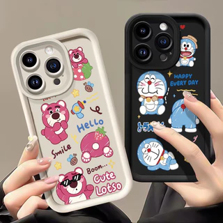 เคสสำหรับ Realme 5 Pro 5i 5s 6i C3 C3i Narzo 10 Narzo 10A Narzo 20A เคสโทรศัพท์แมวหมีสามสีซิลิโคนกันกระแทก