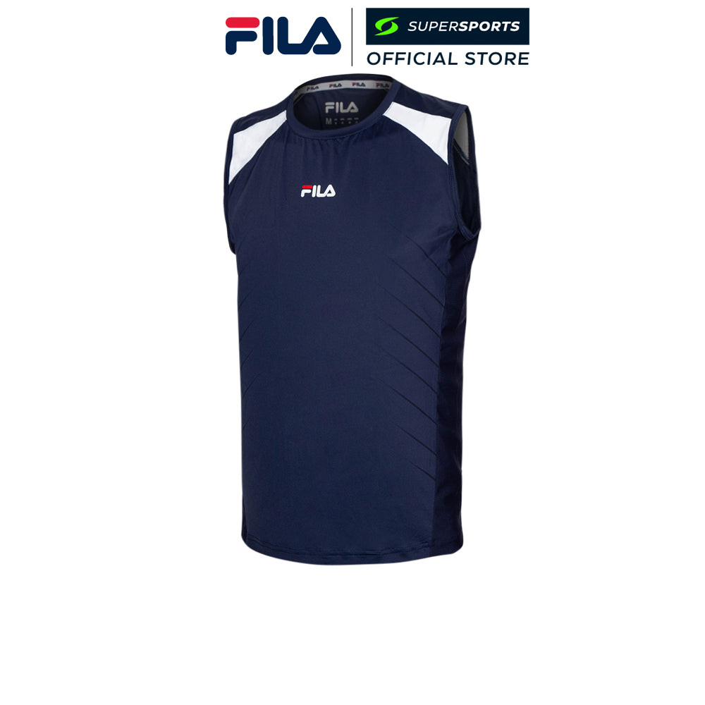 FILA Motion เสื้อยืดผู้ชาย สีฟ้า