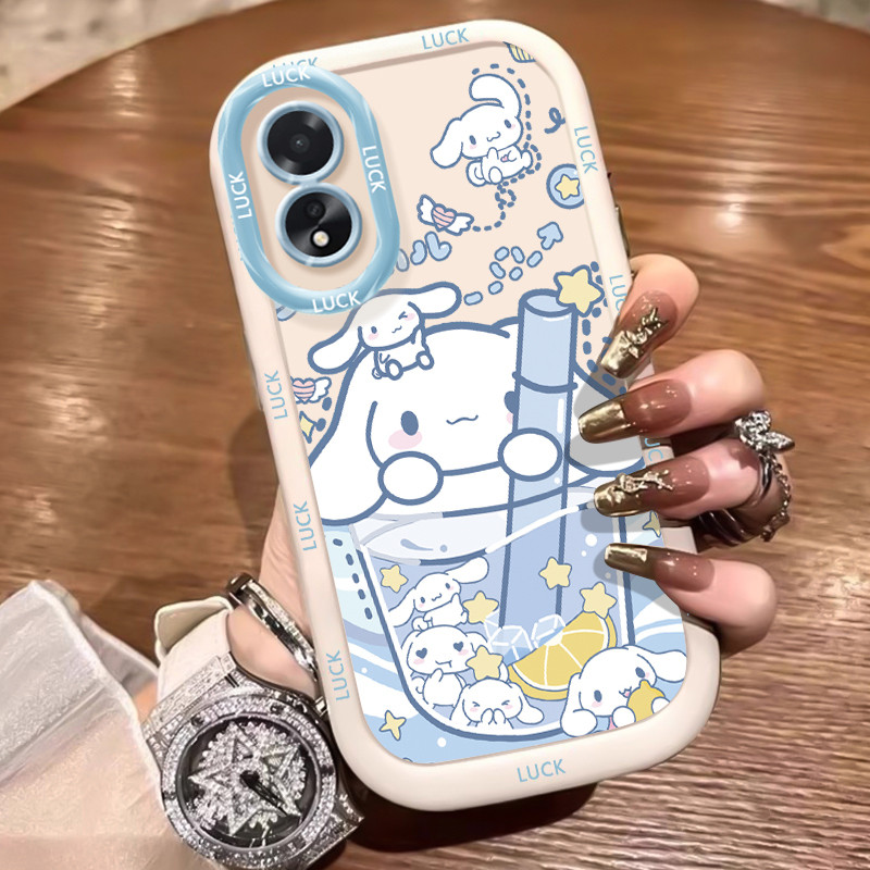 เคสสำหรับ OPPO A18 A38 เคสโทรศัพท์สัตว์น่ารักซิลิโคนกันกระแทก