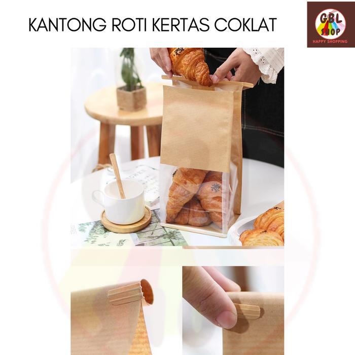 JahWa- Paper Bag Toast 22X28 Brown Paper Toast Bread Cake Bag