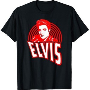 เสื้อยืดผู้ชายแบบเกลิวยอดนิยม Elvis Presley อย่างเป็นทางการ