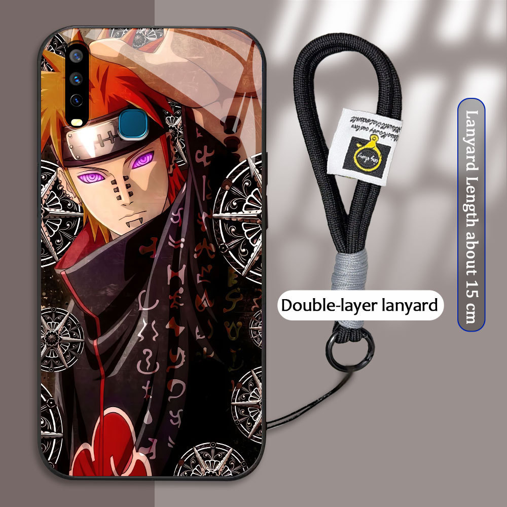 Vivo Y01 Y1S Y01A Y3 Y03 Y5S Y7S Y9S Y10 Y11 2019 Y32 T Y17 Y18 Y19 Z5 S1 4G เคสกระจก เพน จากนารูโตะ