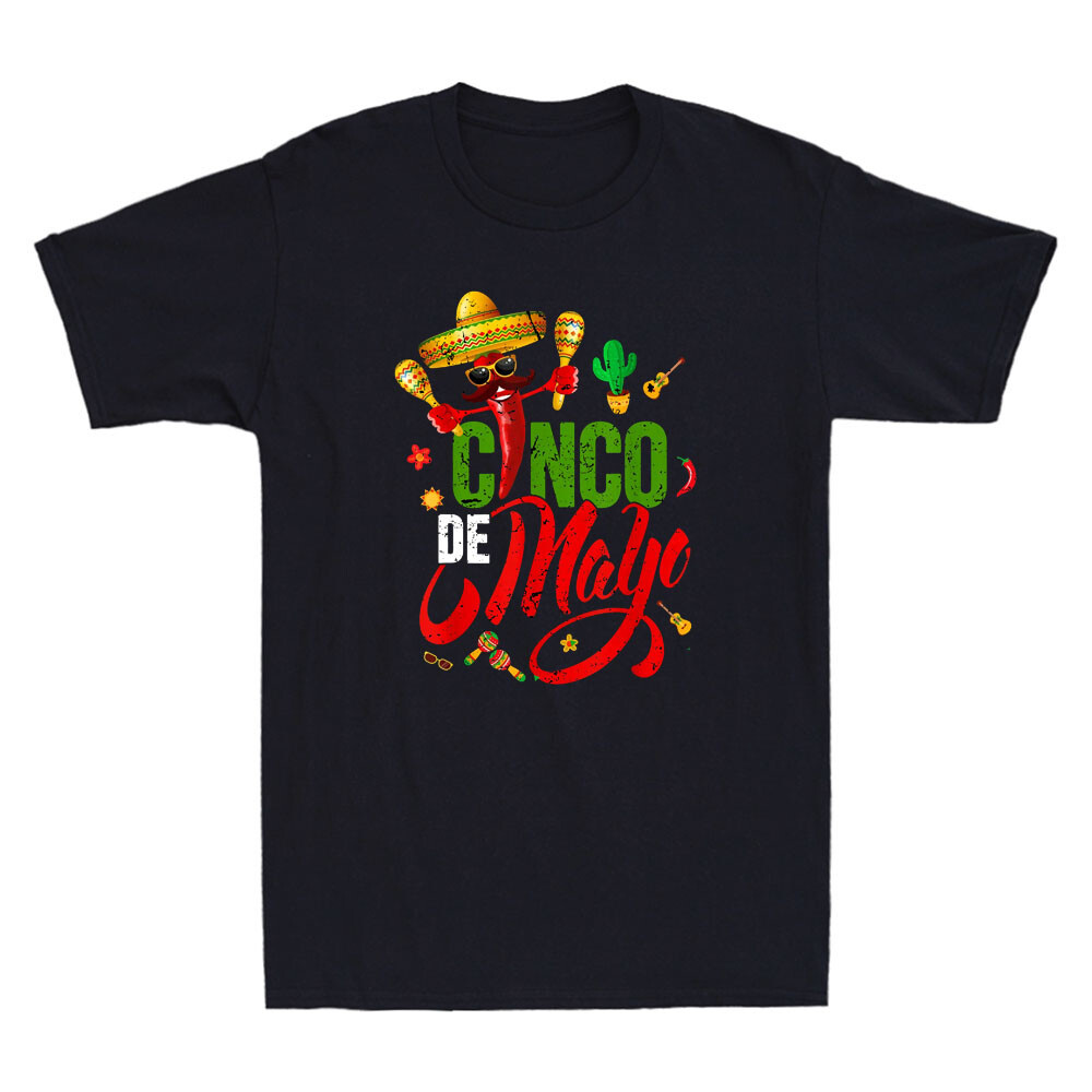 Cinco De Mayoเม็กซิกัน Fiesta 5 De Mayo เสื้อยืดแขนสั้นผู้ชายวินเทจตลก