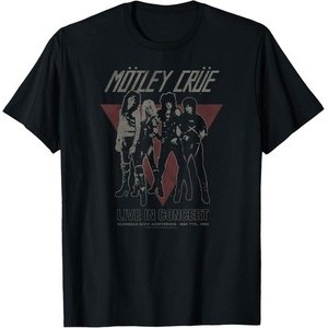 Retro Style 70s 80s 90s Graphic Harajuku Funny Mötley Crüe - เสื้อยืด Vintage Glendale