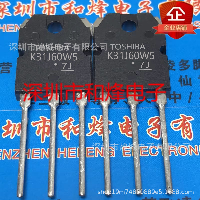 5 ชิ้น/TK31J60W5 K31J60W5 TO-3P 600V 30.8A High Power MOS Field Effect Tube สามารถยิงโดยตรง