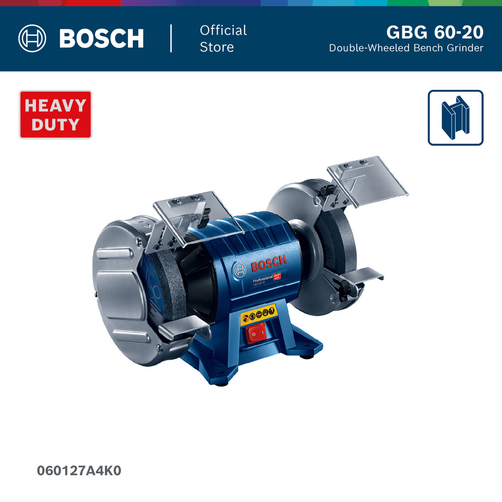 BOSCH GBG 60-20 Professional เครื่องเจียรไฟฟ้าตั้งโต๊ะ 600W (รหัส 060127A4K0)