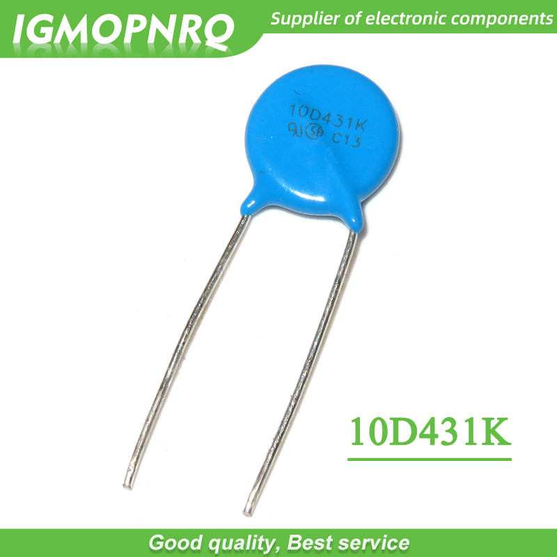 10 ชิ้นวาริสเตอร์ 10D431K 430V piezoresistor 10D431 IGMOPNRQ