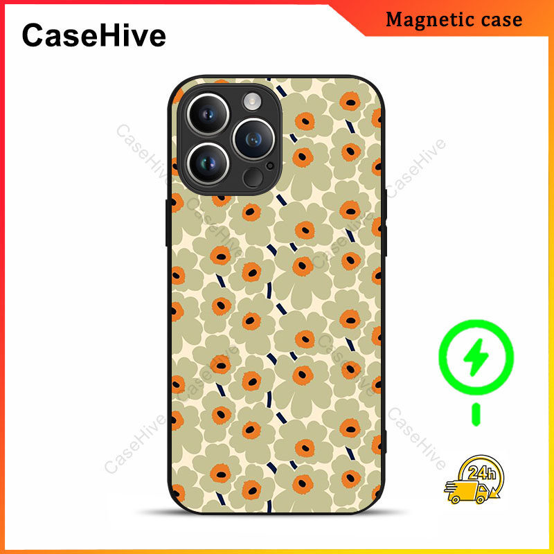 เคสโทรศัพท์ดอกไม้สําหรับ iPhone 17 Pro Max / iPhone 16 Pro Max / 15 Pro Max / 13 / Samsung Galaxy S2