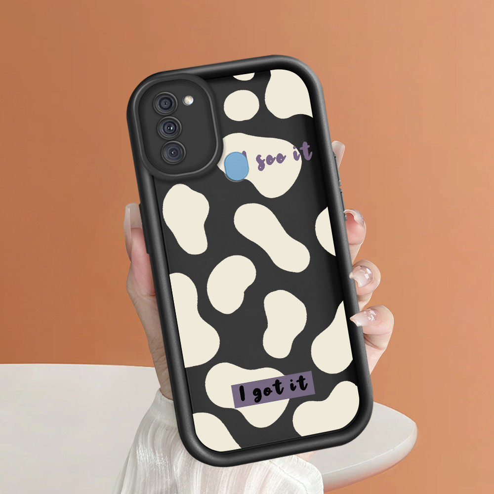 HP เข้ากันได้กับ Samsung Galaxy A11 M11 เคสปกป้องโทรศัพท์ TY DLJ C8-362 ครีมจุด