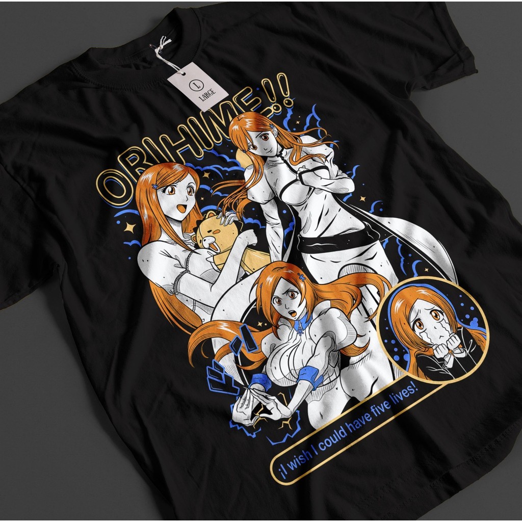 เสื้อเชิ้ตอนิเมะ Orihime, Ichigo Bankai และ Aizen Zaraki สำหรับทั้งชายและหญิง