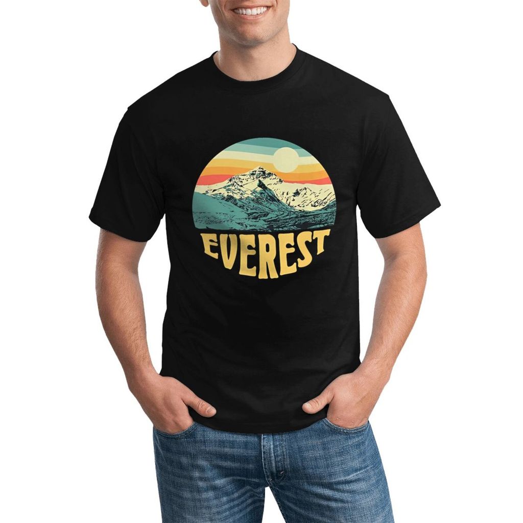 Mount Everest Stylish Plus Size Crew Neck T Shirt ผ้าฝ้าย 100% และระบายอากาศ