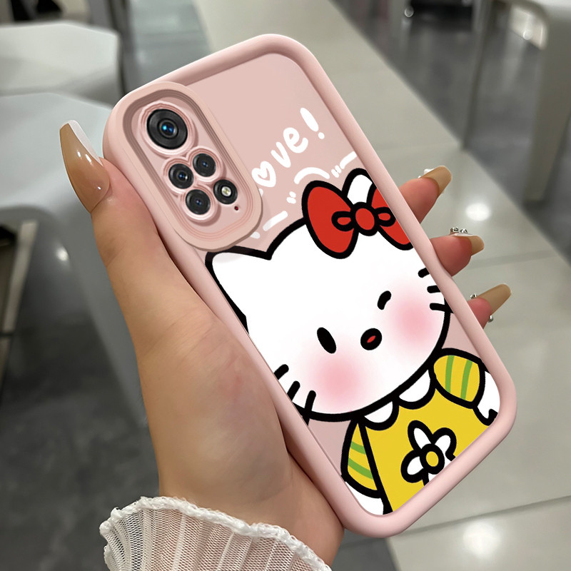 เคสสำหรับ Xiaomi Redmi Note 11 Pro 4G Note 11 Pro 5G Note 11s เคสโทรศัพท์แมวสามสีซิลิโคนกันกระแทก