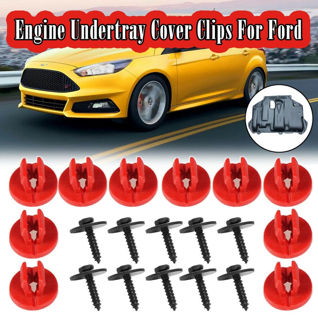 [th] สําหรับ Ford สําหรับ Focus Engine Undertray Cover Clips Bottom Cover Shield Guard