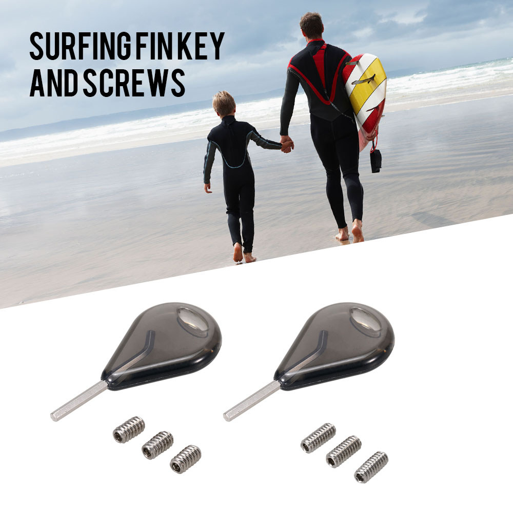 3 ชิ้น/6 ชิ้น Surfing Board Fin สกรู 9 มิลลิเมตร/12 มิลลิเมตรสําหรับ Fins Extra Fin Key Surfing Boar