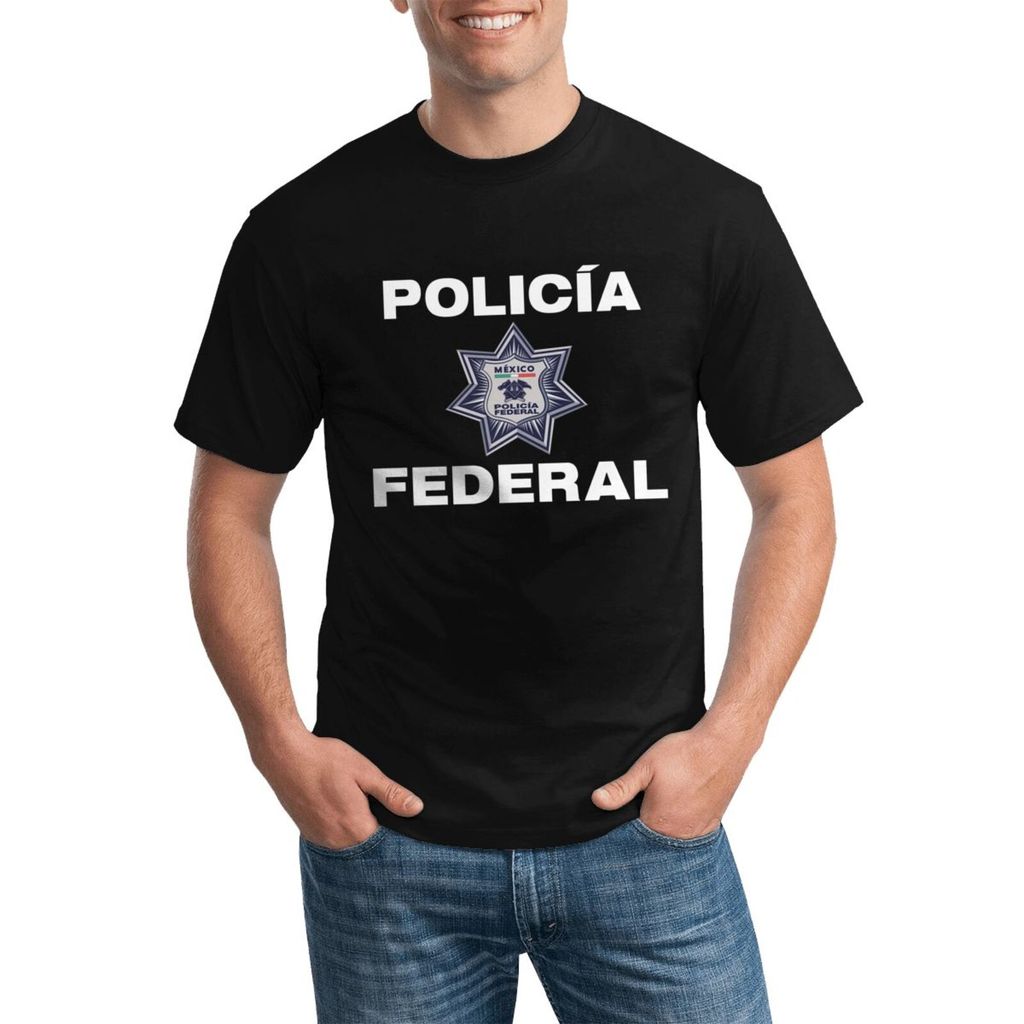 Policia Federal Sicario เสื้อยืดผ้าฝ้ายขนาดบวกอเนกประสงค์สําหรับทุกฤดูกาล