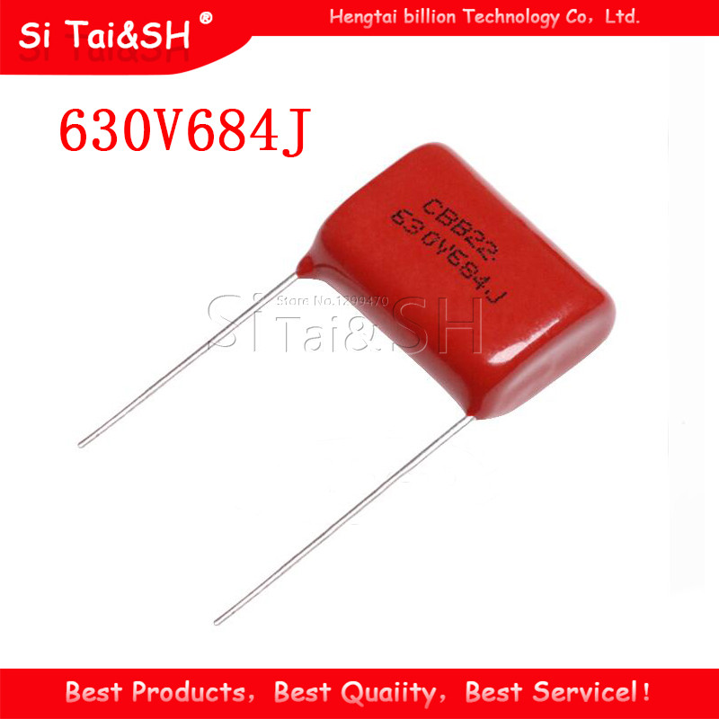 10PCS 630V684J 0.68UF Pitch 20 มม.684 630V 680nf CBB ตัวเก็บประจุฟิล์มโพรพิลีน