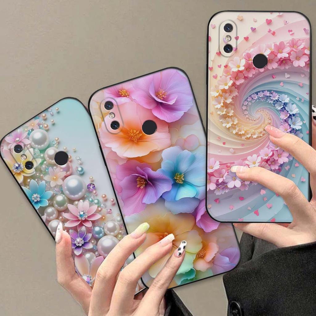 เคส Xiaomi Mi8 / Mi 8 SE / Mi 8 Lite พิมพ์ลายดอกไม้น่ารัก ขอบนิ่มกันกระแทก
