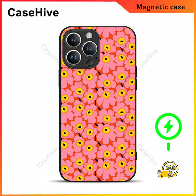 เคสโทรศัพท์ดอกไม้สําหรับ iPhone 17 Pro Max / iPhone 16 Pro Max / 15 Pro Max / 13 / Samsung Galaxy S2