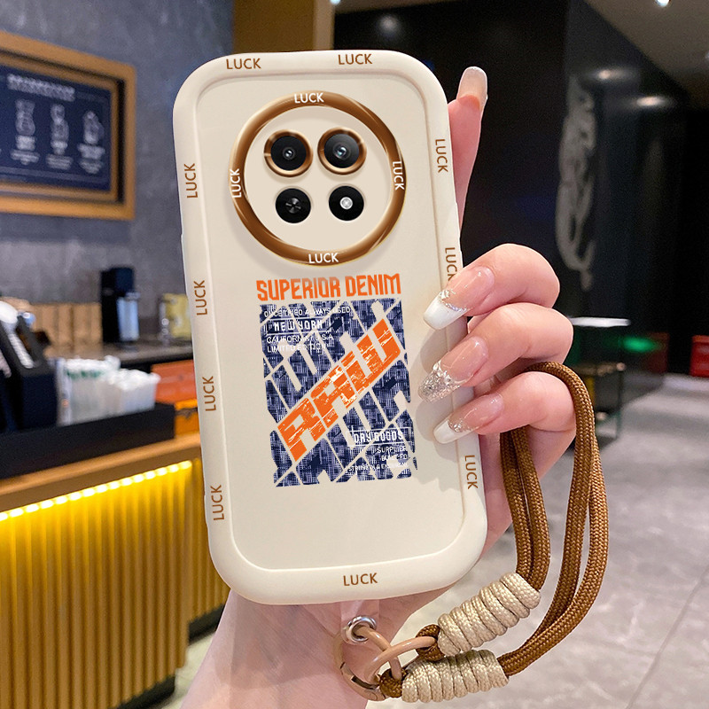 Realme 12 5G 13 5G C65 5G Narzo 70X 5G Narzo N65 5Gกรณีปกอ่อนพร้อมเชือกเส้นเล็ก