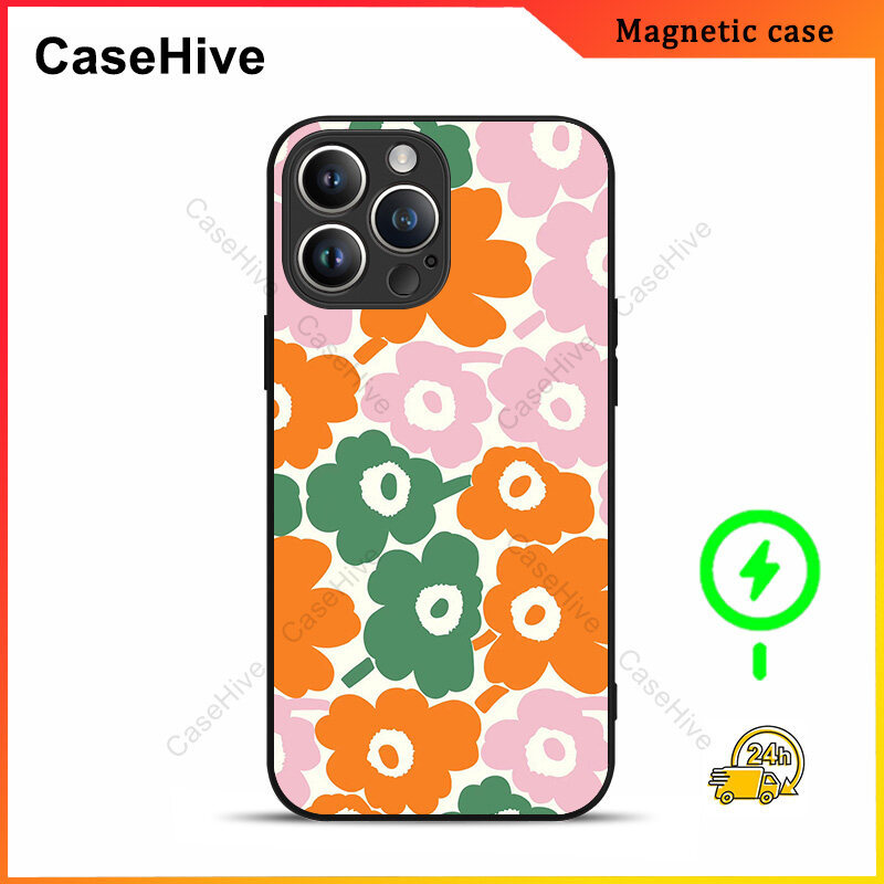 เคสโทรศัพท์ดอกไม้สําหรับ iPhone 17 Pro Max / iPhone 16 Pro Max / 15 Pro Max / 13 / Samsung Galaxy S2