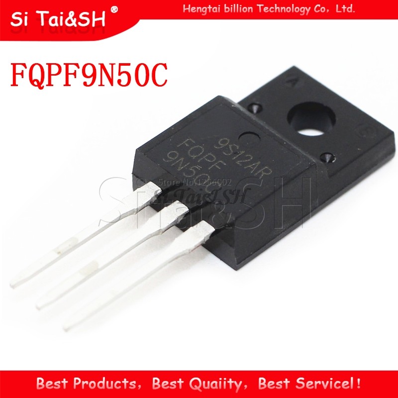 10PCS FQPF9N50C ถึง 220F 9N50C 9N50 TO220F FQPF9N50 ใหม่ MOS FET ทรานซิสเตอร์