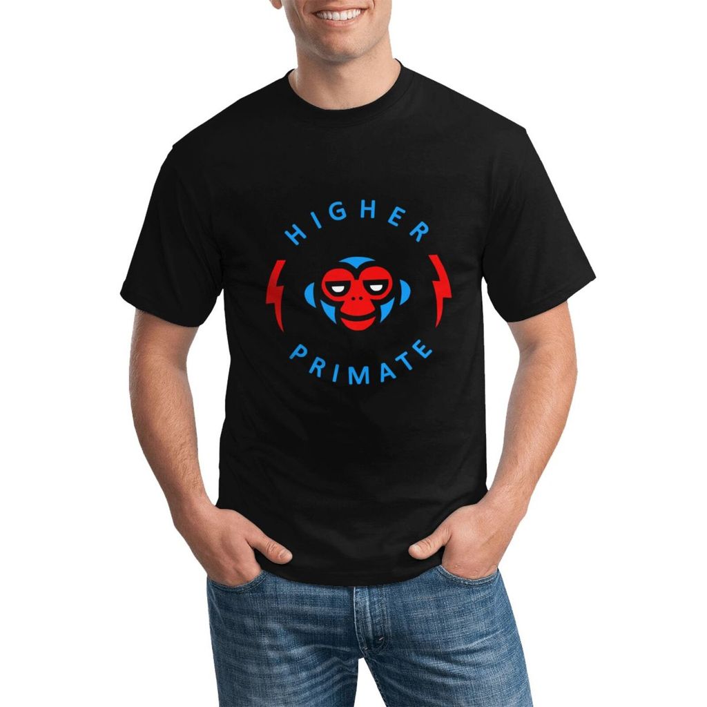 Joe Rogan Experience Higher Primate เสื้อยืดผ้าฝ้ายขนาดบวกน้ําหนักเบาสําหรับสภาพอากาศอบอุ่น