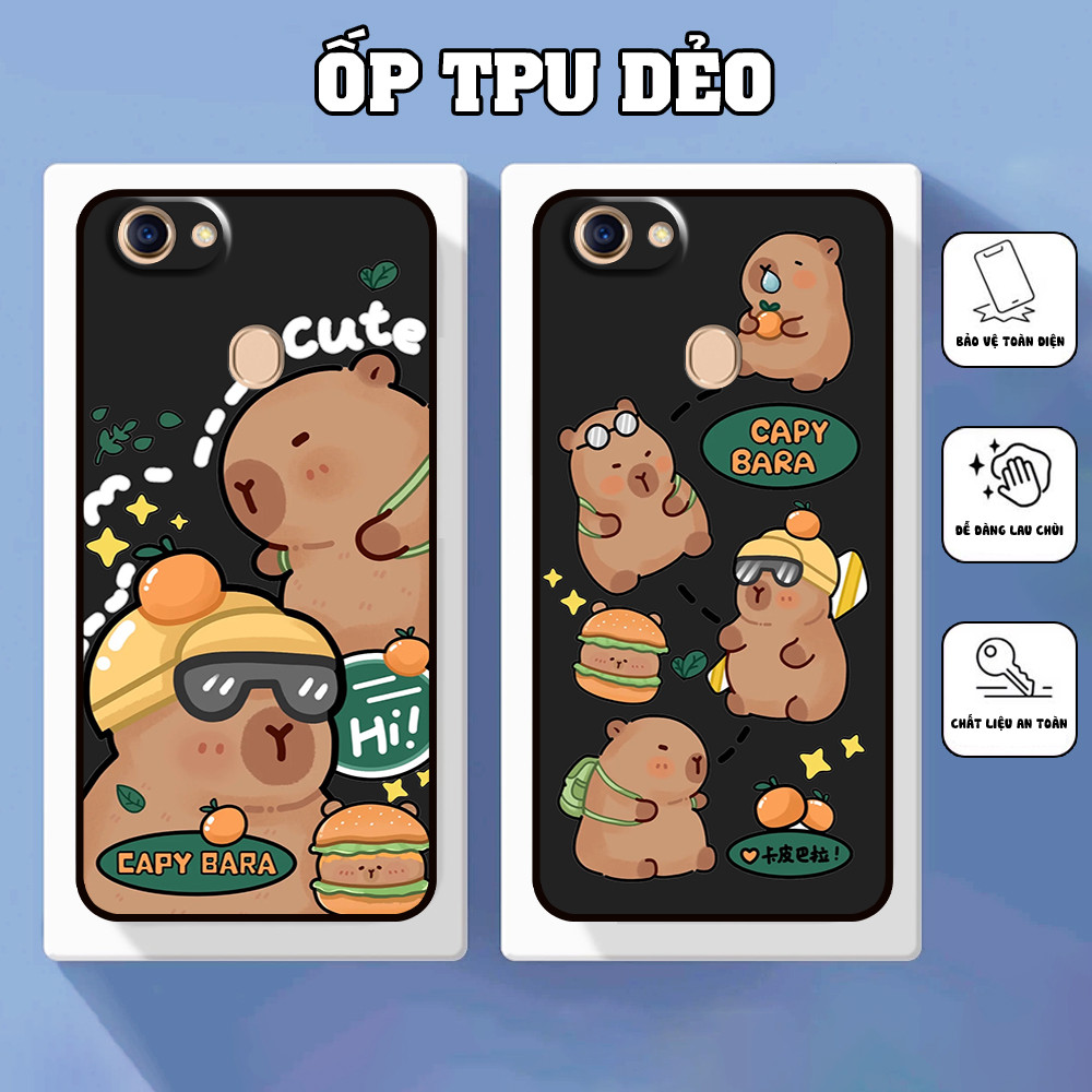 เคส Oppo F5 / F5 Youth / F7 / F7 Youth พิมพ์ลาย capy bara น่ารัก