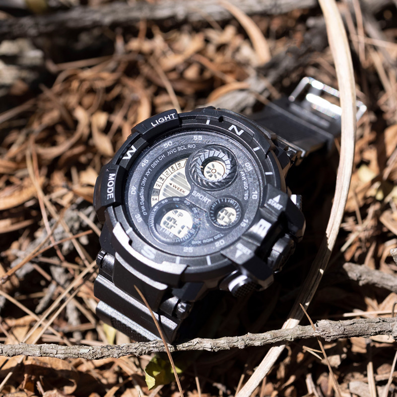 POSHI Mens Waterproof Luminous Business Watches Date Mens Wrist Watch Stainless Steel