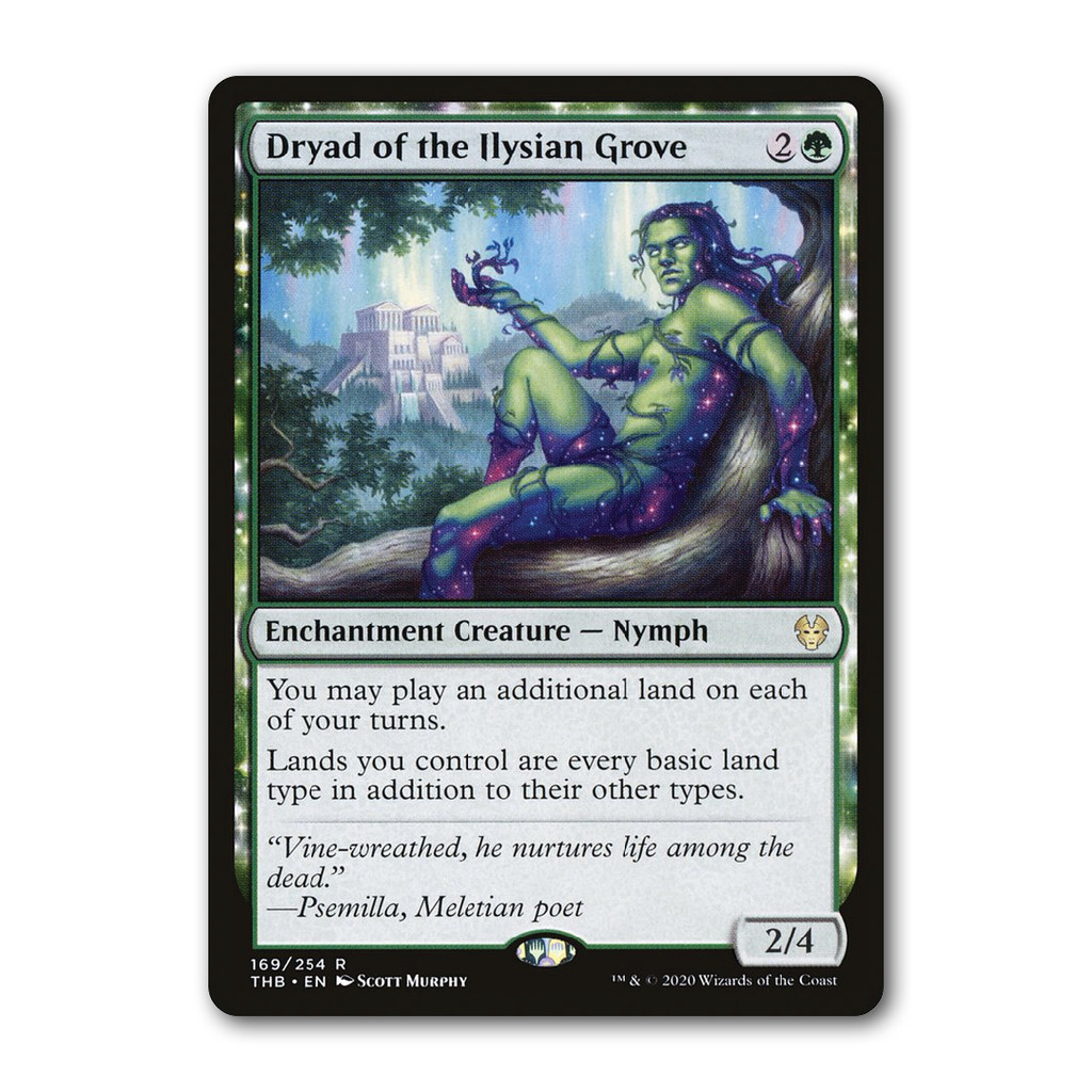 [MTG] Dryad of the Ilysian Grove [THB] [Green] [Rare] [Normal] [ENG] [2020] (Magic: The Gathering)