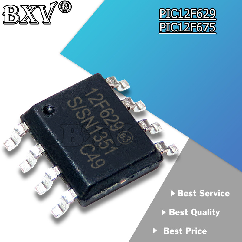 CR-5PCS/LOT PIC12F675 I/SN PIC12F675 12F675 I/SN PIC12F629 I/SN 12F629 SOP ใหม่และต้นฉบับ