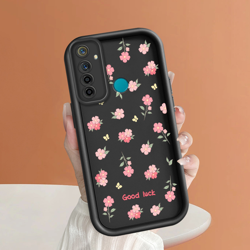 ปลอก Hp Untuk Realme 5 5i 5S 6i Case Kesing Protect Phone TY DLJ C8-2218 ดอกไม้