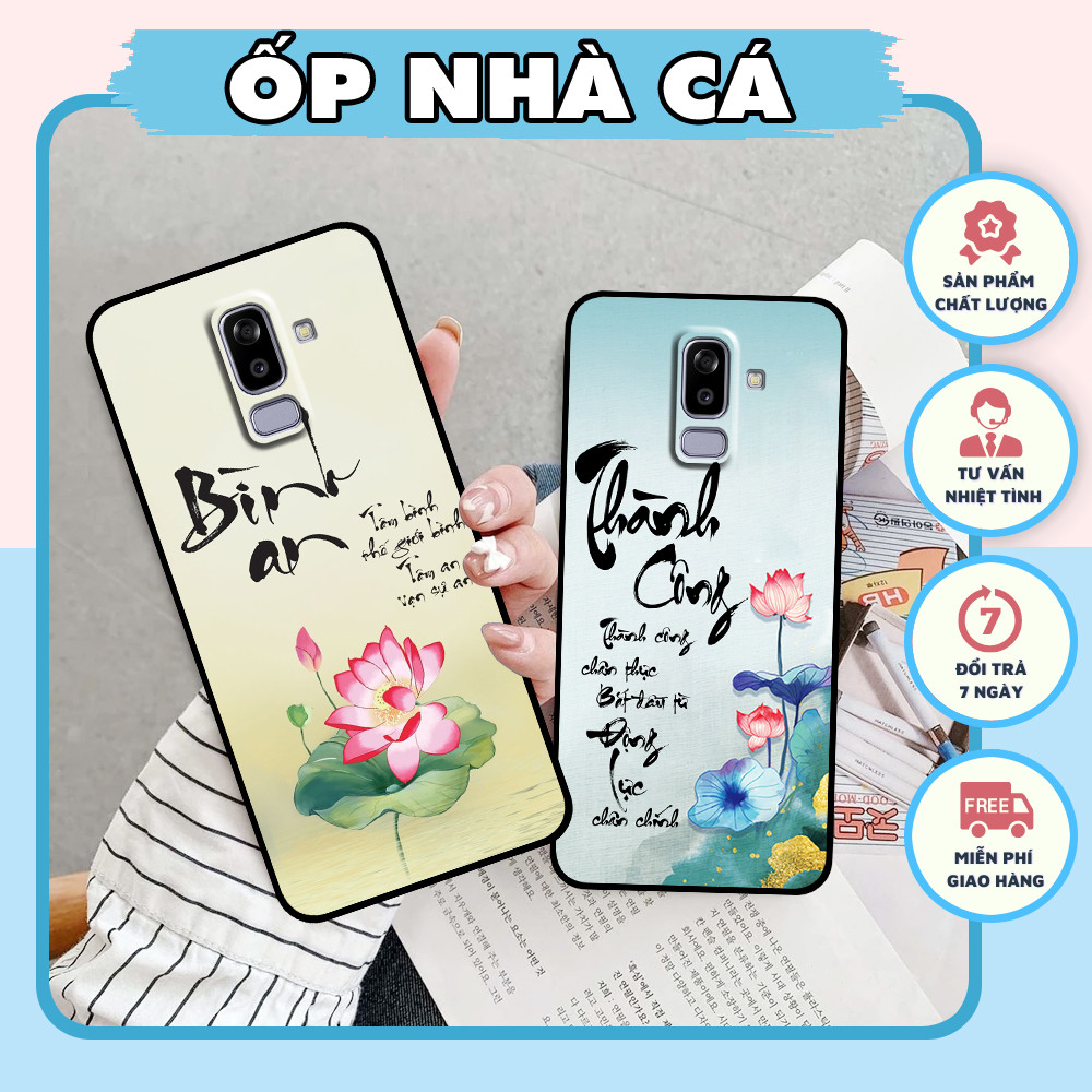 เคส Samsung J8 พิมพ์ลายการประดิษฐ์ตัวอักษรสําเร็จ