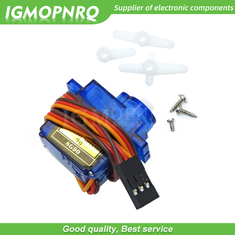 10PCS SG90 Pro 9g servo สําหรับเครื่องบิน aeroplane 6CH rc helcopter esky trade เฮลิคอปเตอร์ SG90 SG
