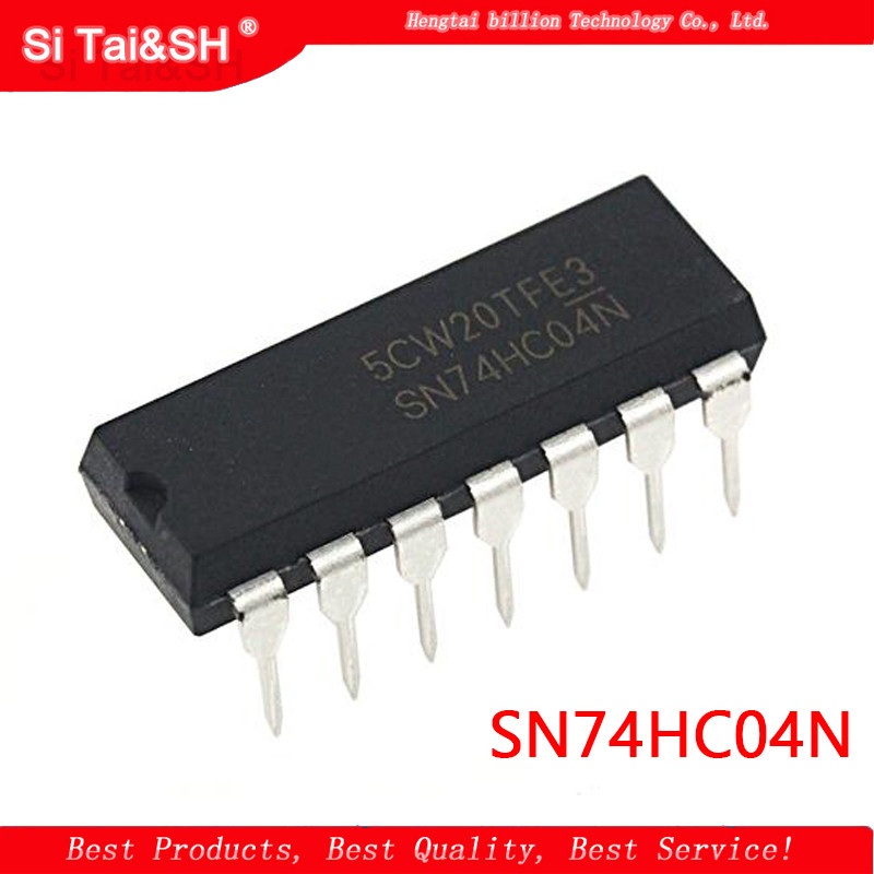 10PCS SN74HC04N DIP14 SN74HC04 DIP 74HC04N DIP 14 74HC04 ใหม่และต้นฉบับ IC
