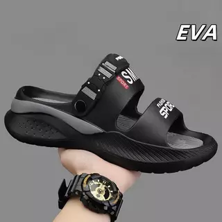 FOYA SHOES เกาหลีนิยมสุภาพสตรีรองเท้าแตะ INS สไตล์สองสีออกแบบนุ่มสบายลื่นและสวมใส่วัสดุ EVA สูง 4 ซม