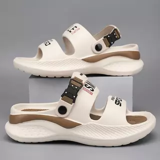 FOYA SHOES เกาหลีนิยมสุภาพสตรีรองเท้าแตะ INS สไตล์สองสีออกแบบนุ่มสบายลื่นและสวมใส่วัสดุ EVA สูง 4 ซม