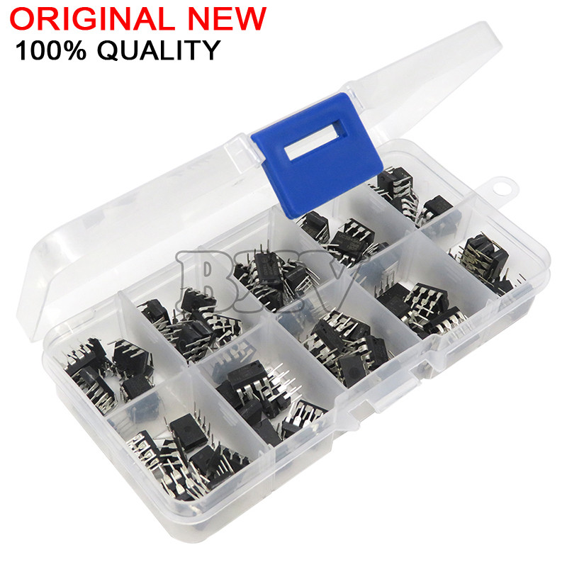 CR-100 ชิ้น/ล็อตทั่วไปใช้ DIP IC ชุด NE555 UC3842 UC3843 UC3845 24C02 24C04 24C08 24C16 24C32 24C64 