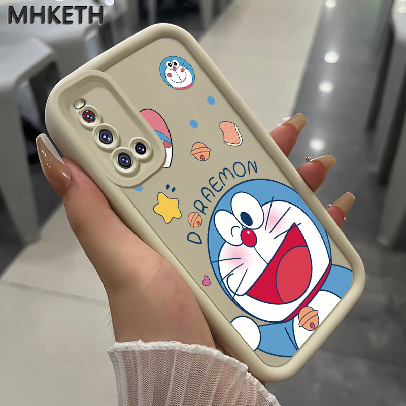 MHKETH เคสสำหรับ VIVO V19 เคสโทรศัพท์ซิลิโคนรูปแมวหุ่นยนต์การ์ตูนน่ารัก