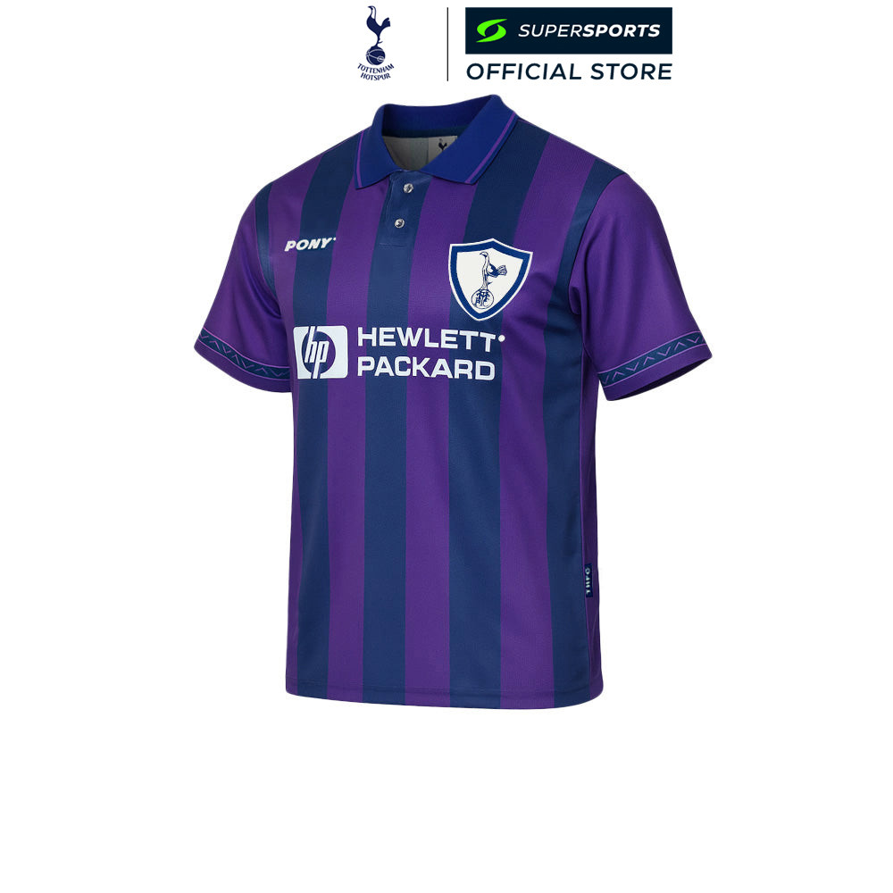 SPURS เสื้อแข่งผู้ชายทีมท็อตแน่ม ฮอทสเปอร์ Retro Pony ชุดเยือน ฤดูกาล 1995