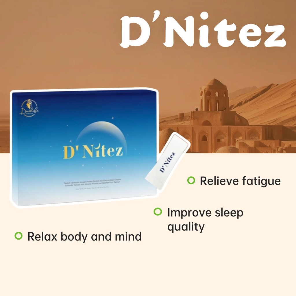 Daelife DNitez – Natural Sleep & Kidney Support 30 สําหรับการนอนหลับที่ยาก