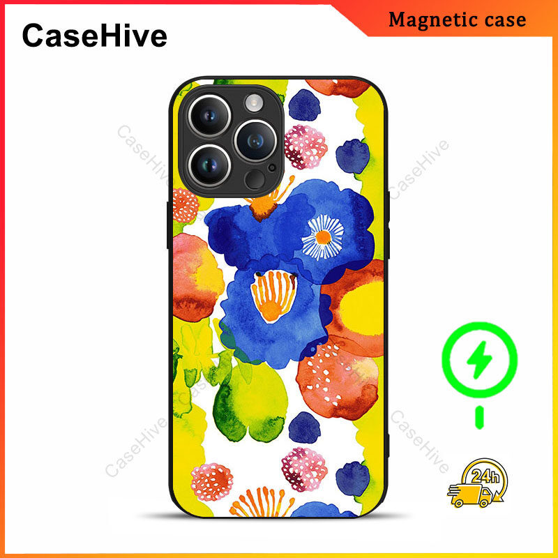 เคสโทรศัพท์ดอกไม้สําหรับ iPhone 17 Pro Max / iPhone 16 Pro Max / 15 Pro Max / 13 / Samsung Galaxy S2