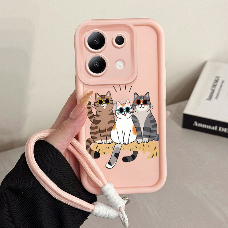 เคสสำหรับ Xiaomi POCO X6 5G Redmi Note 13 4G Note 13 5G Note 13 Pro 4G Note 13 Pro 5G เคสโทรศัพท์สายคล้อง - รูปที่ 2