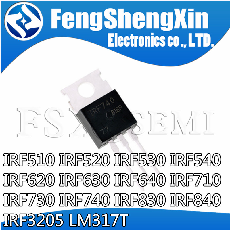 10PCS IRF510 IRF520 IRF530 IRF540 IRF620 IRF630 IRF640 IRF710 IRF730 IRF740 IRF830 IRF840 IRF3205 LM
