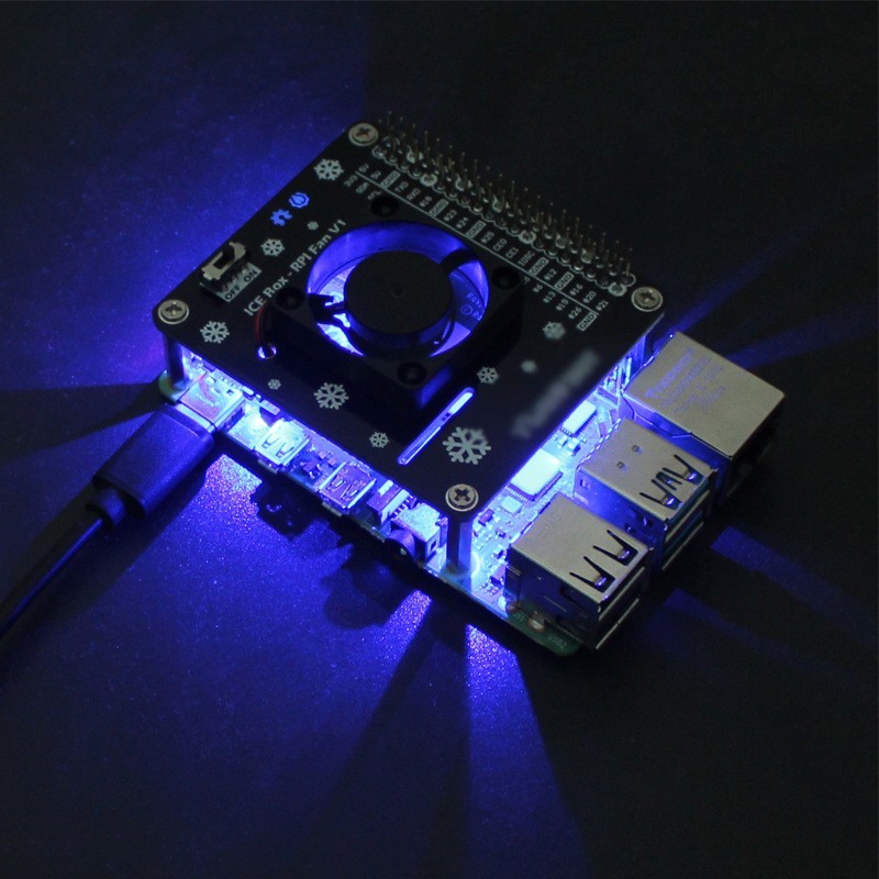 [TSK]หมวกระบายความร้อนแบบแอคทีฟสําหรับ Raspberry Pi 5/4B/3B+: การระบายความร้อนและการเข้าถึง GPIO ที่