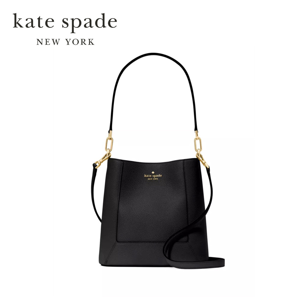 Kate Spade New York กระเป๋าถือ/กระเป๋าสะพายข้างรุ่น Lena Bucket Bag KH433 001 สีดำ